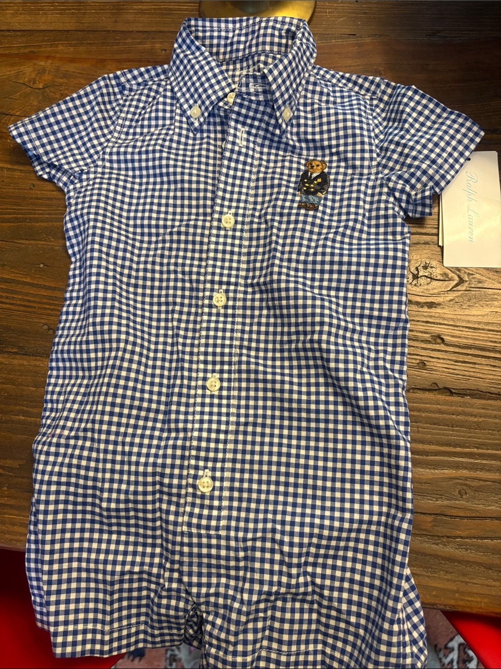 NWT Ralph Lauren checkered romper